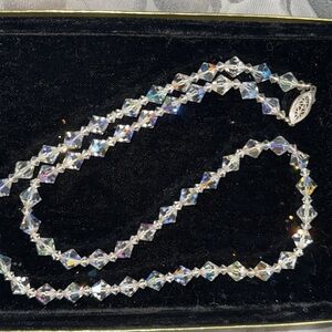 Crystal beaded necklace new in box